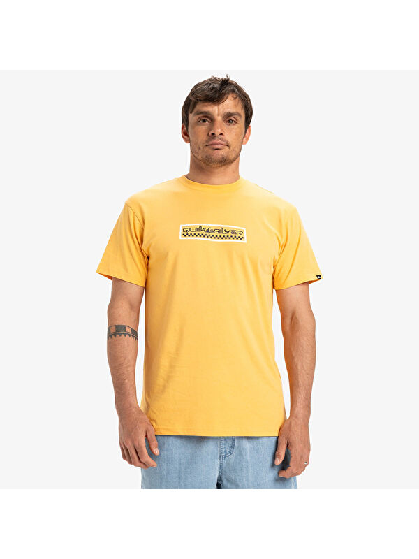 Quiksilver Ev Sun Dagger Erkek Sarı Yuvarlak Yaka Spor Tişört