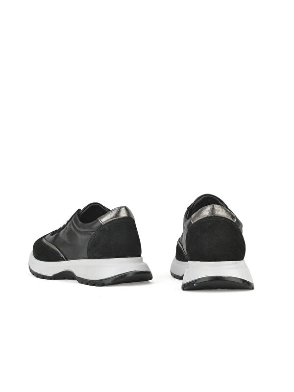 Kadın Hakiki Deri Sneaker 1531050Z26501005K Siyah - Görsel 4