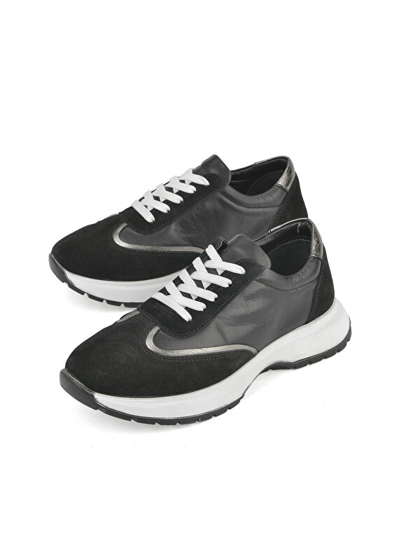 Kadın Hakiki Deri Sneaker 1531050Z26501005K Siyah - Görsel 6