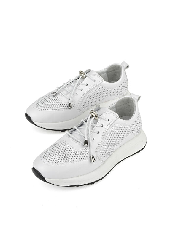 Kadın Hakiki Deri Sneaker 1511050Z2341 Beyaz - Görsel 6