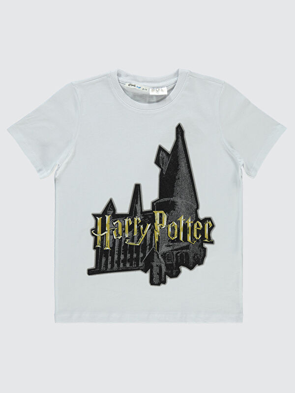 Civil Harry Potter Erkek Çocuk Tişört 6-9 Yaş Beyaz
