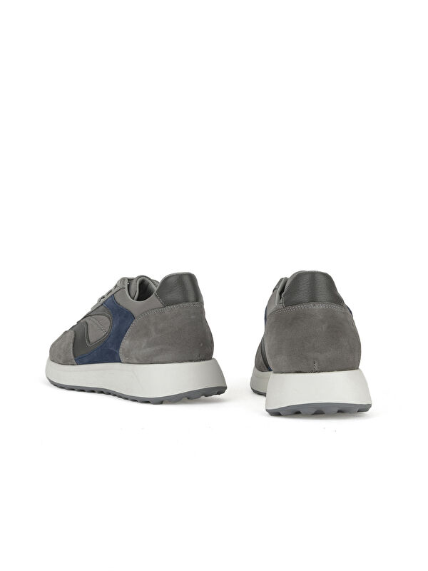 Erkek Hakiki Deri Sneaker 1531026Z313 Gri - Görsel 4