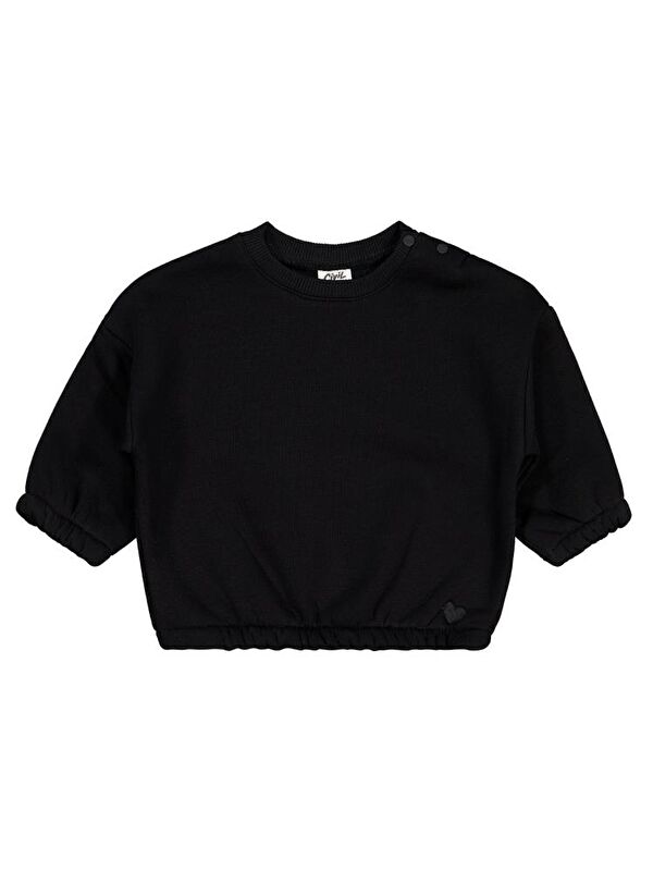Civil Baby Kalp Nakışlı Basic 6-18 Ay Sweatshirt