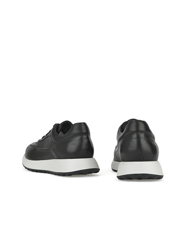 Erkek Hakiki Deri Sneaker 1531026Z290 Siyah - Görsel 4