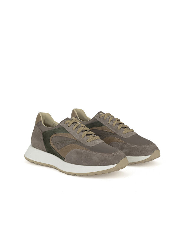 Erkek Hakiki Deri Sneaker 1531026Z313 Taupe - Görsel 3