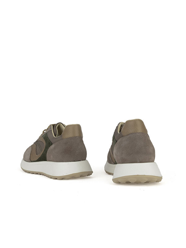 Erkek Hakiki Deri Sneaker 1531026Z313 Taupe - Görsel 4