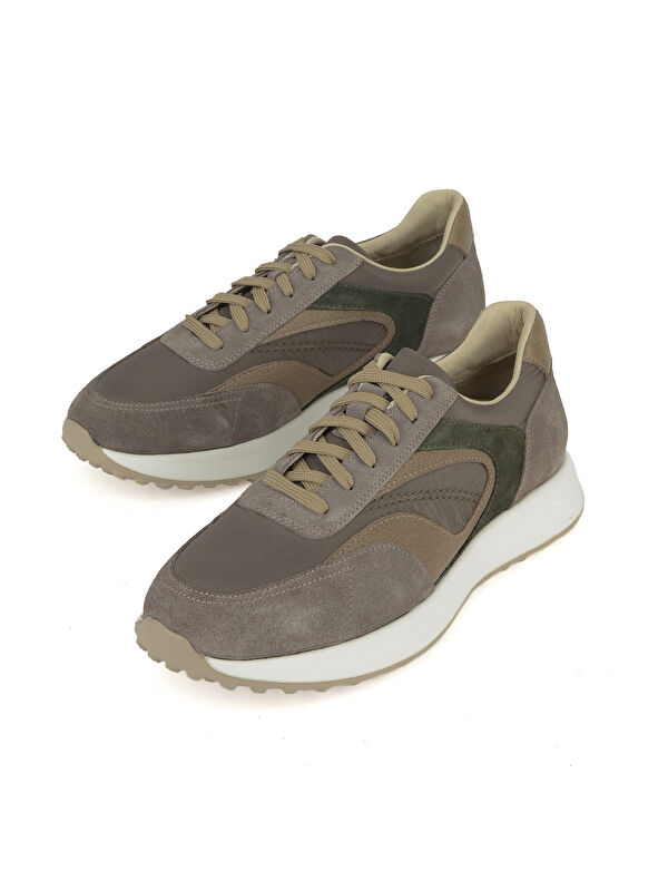 Erkek Hakiki Deri Sneaker 1531026Z313 Taupe - Görsel 6