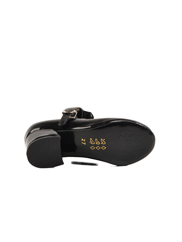 Siyah Fiyonk Kurdeleli Bantlı Kız Çocuk Babet 36 P - Görsel 6