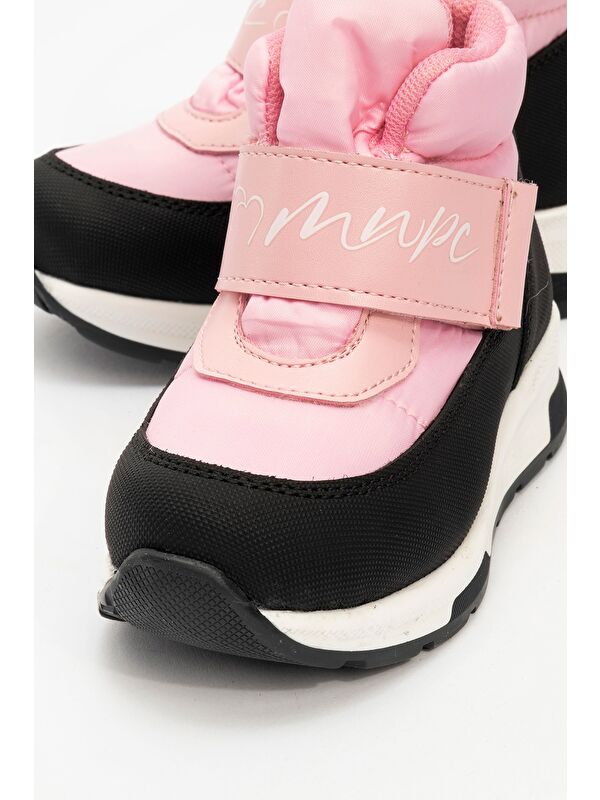 Kız Çocuk Pembe Suni Deri Suya Dayanıklı Anatomik Günlük Bot - Görsel 3