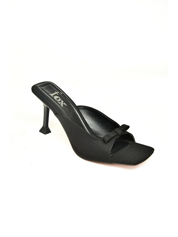 Fox Shoes U9971120 Siyah Kadın Topuklu Ayakkabı