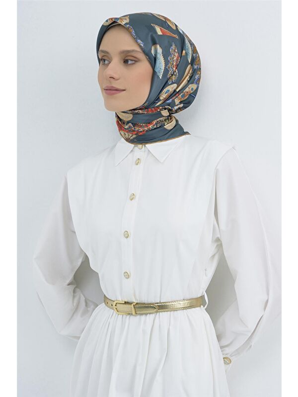 ARMİNE Saf İpek Twill Eşarp 9532D 80