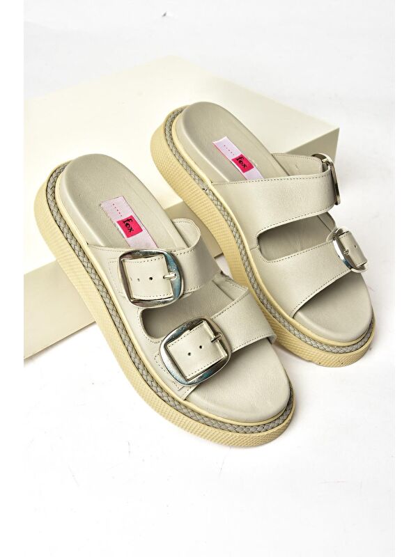 P5400332 Gri Kadın Terlik - Görsel 4