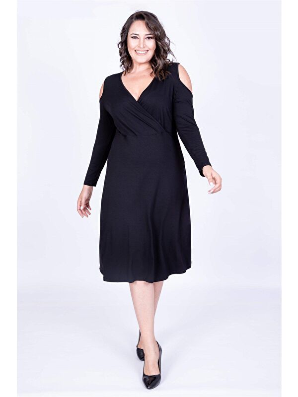 Mylinemoda Çerçeve Kollu Anvelop Elbise