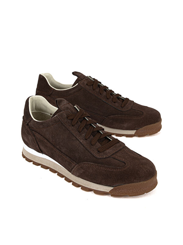 Ziya Ayakkabi Bej Ziya Ayakkabi Hakiki Erkek Deri Sneaker 1611026Z1030