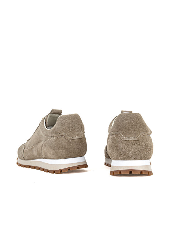 Ziya Ayakkabi Bej Ziya Ayakkabi Hakiki Erkek Deri Sneaker 1611026Z1030