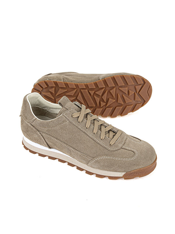 Ziya Ayakkabi Bej Ziya Ayakkabi Hakiki Erkek Deri Sneaker 1611026Z1030