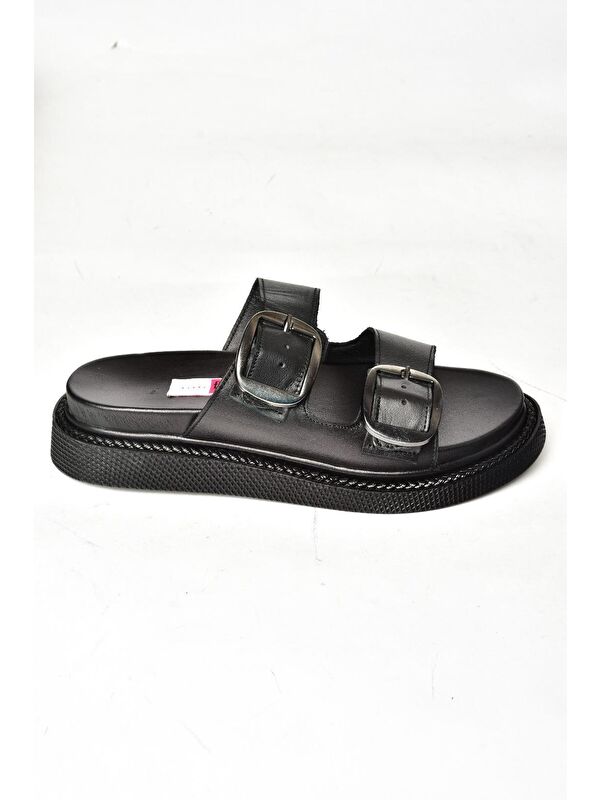 P5400332 Siyah Kadın Terlik - Görsel 2