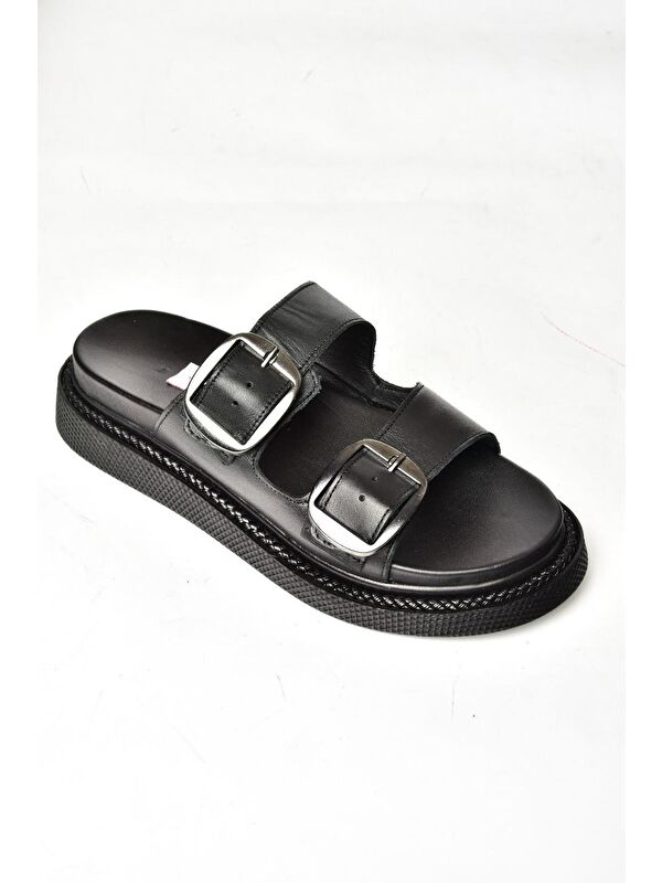 P5400332 Siyah Kadın Terlik - Görsel 3