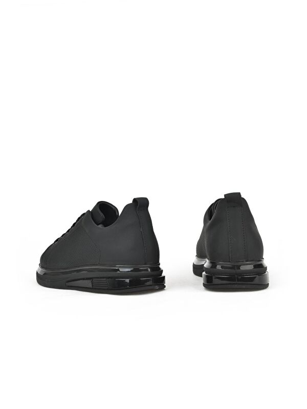 Erkek Hakiki Deri Sneaker 1411026Z865 Siyah - Görsel 4