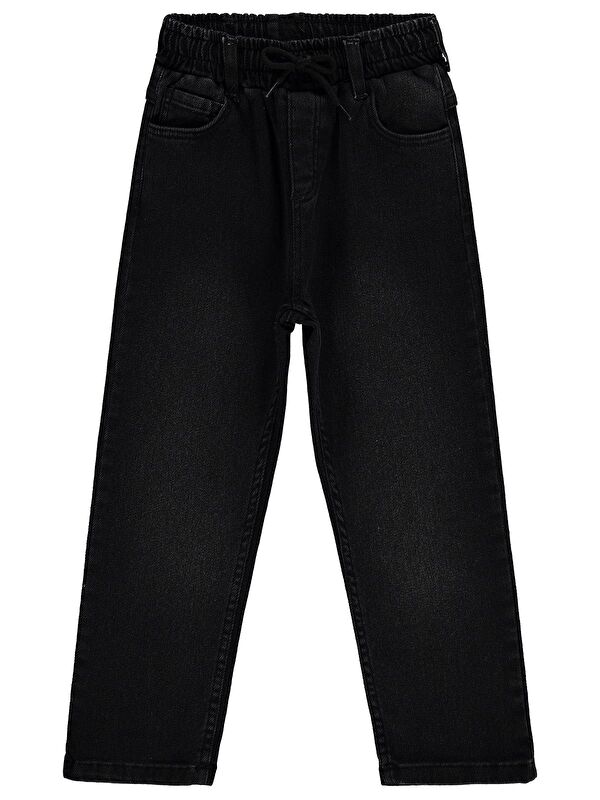 Civil Boys Beli Lastikli Jogger 6-9 Yaş Pantolon Jean - Siyah 8-9 Yaş