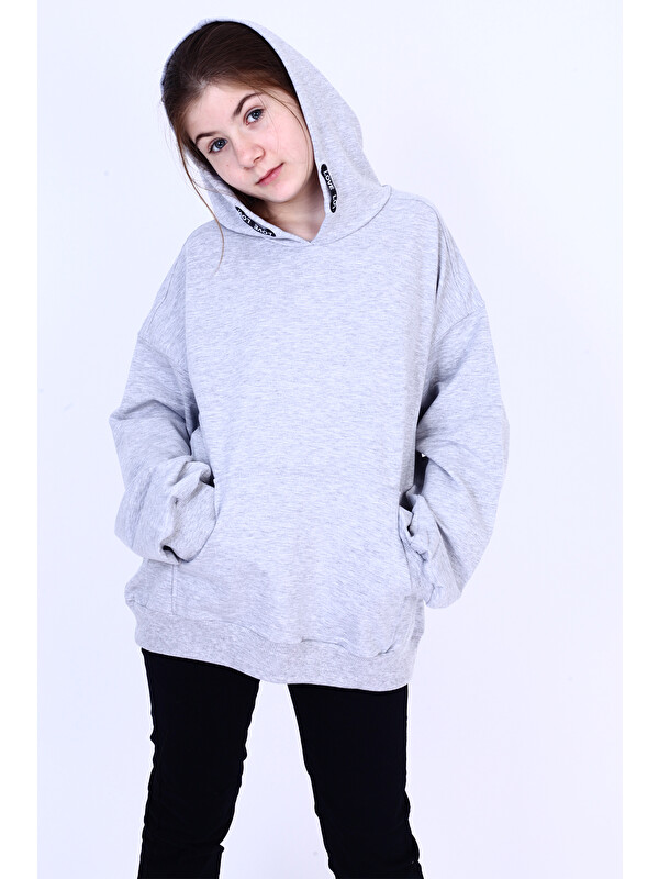 Toontoykids Kız Çocuk Kanguru Cepli Sweatshirt