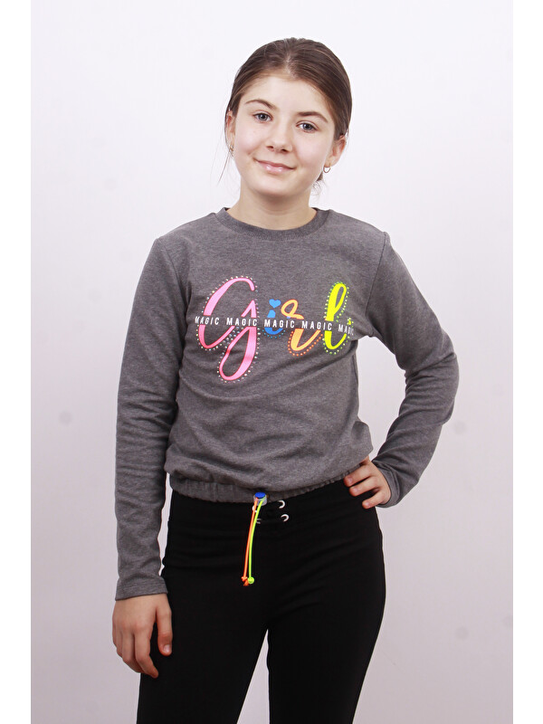 Toontoykids Kız Çocuk Girl Baskılı Sweatshirt