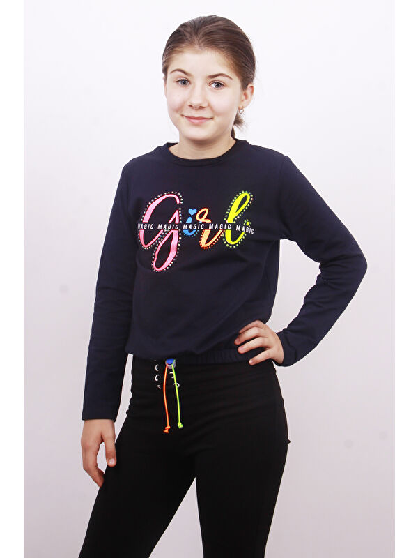 Toontoykids Kız Çocuk Girl Baskılı Sweatshirt