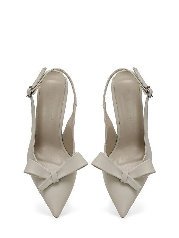 JESSIE 4FX Bej Kadın Topuklu Ayakkabı - Görsel 5