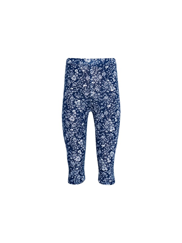 Lovetti Midnight Garden Kız Çocuk Desenli Diz Altı Tayt Kapri