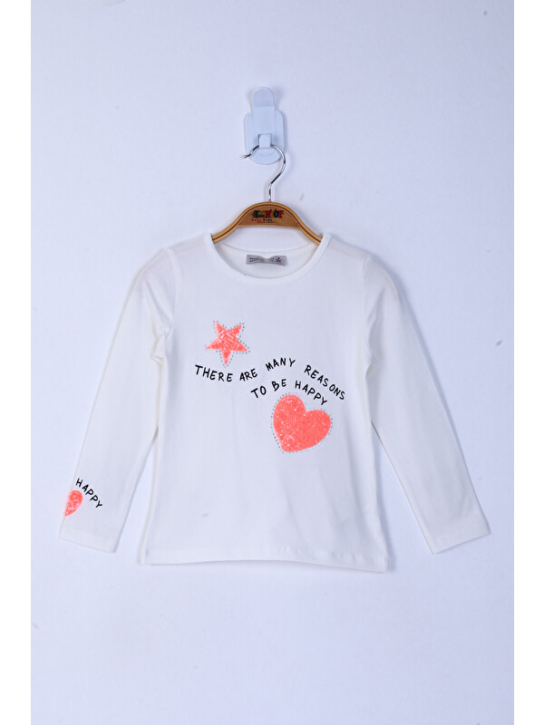 Toontoykids Kız Çocuk Pul İşlemeli Sweatshirt