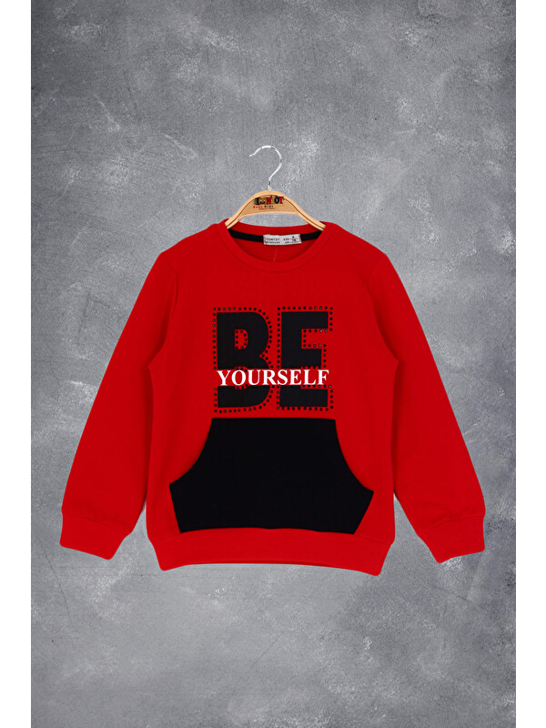 Toontoykids Kız Çocuk Be Yourself Baskılı Sweatshirt
