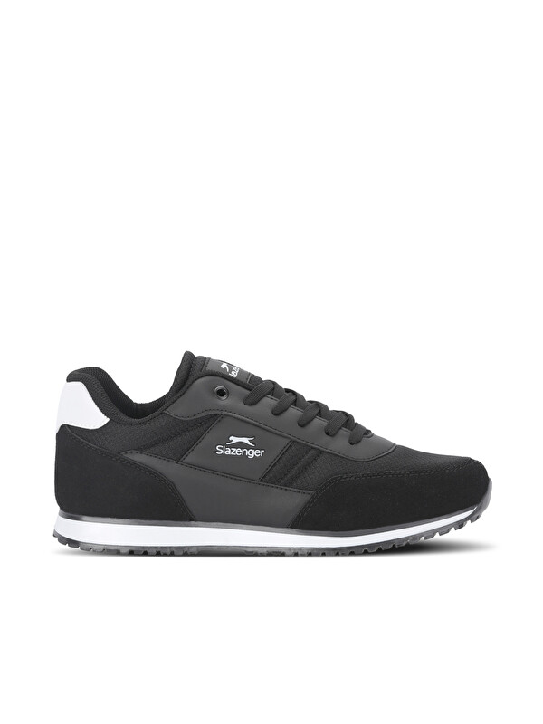SLAZENGER ISKRA I Erkek Büyük Beden Siyah / Beyaz Günlük Spor Ayakkabısı
