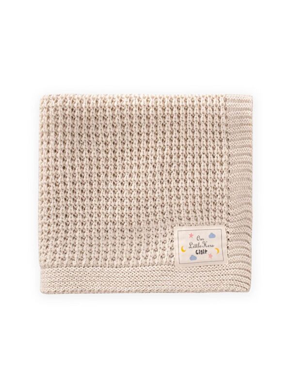 CİGİT Selanik Triko Battaniye 80X100 (+/-5 Cm ) Naturel