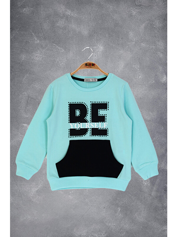 Toontoykids Kız Çocuk Be Yourself Baskılı Sweatshirt