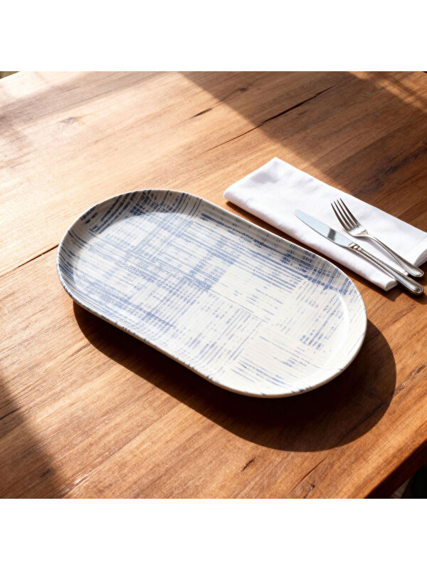GÜRAL PORSELEN Bilbao  Life 25x15 cm Kayık Tabak 4256