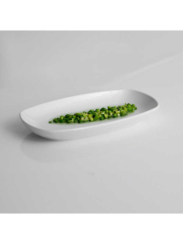 GÜRAL PORSELEN Köşeli 2 Parça 29 Cm Kayık Tabak
