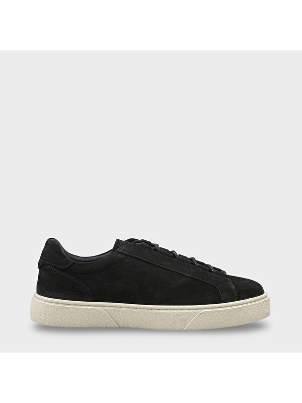 Capone Outfitters Efram Hakiki Deri Nubuk Gizli Bağcıklı Erkek Günlük Spor Ayakkabı Sneaker