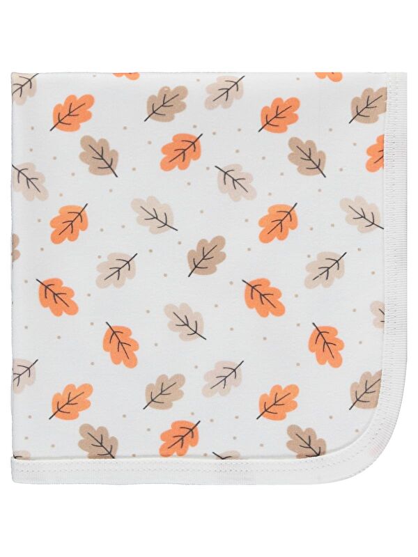 Civil Baby Yaprak Empirme 80x90 Battaniye - Ekru Standart