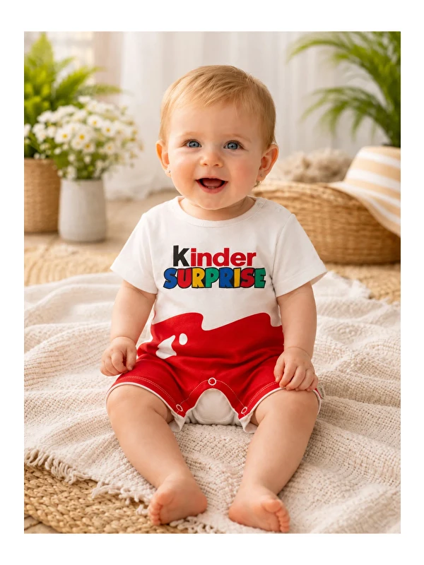 Mai Perla Kinder Sürpriz Kısa Kollu Tulum