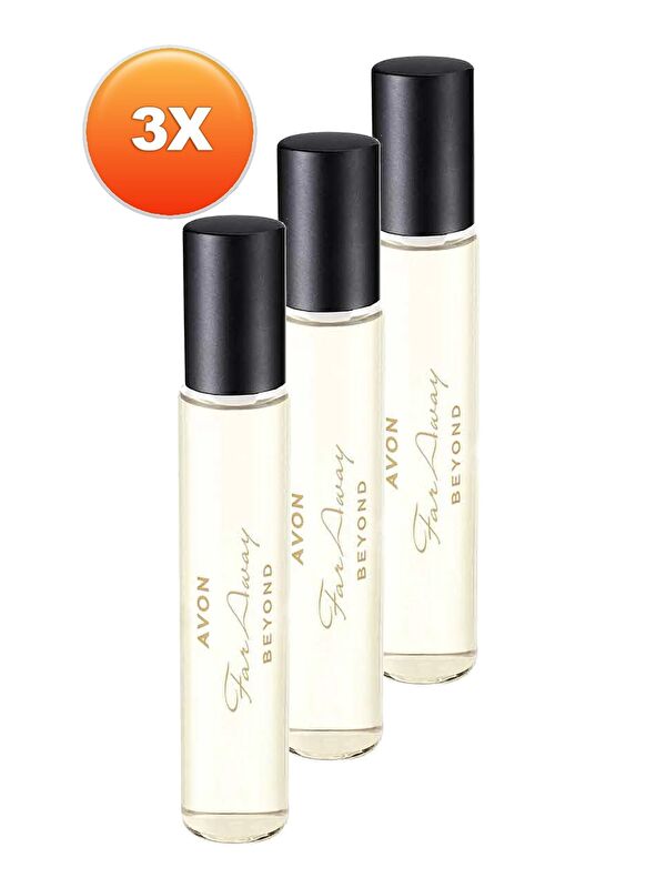 AVON Far Away Beyond Kadın Parfüm Edp 10 Ml. Üçlü Set