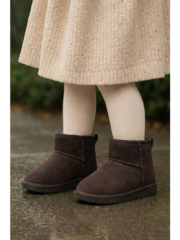 Tonny Black Bej Tonny Black Poli Taban Kız Çocuk İçi Kürklü Süet Görünümlü Bot