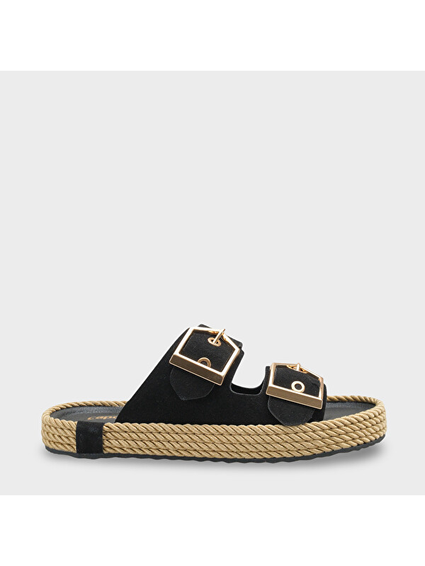 Capone Outfitters Keslie Metal Tokalı Konfor Kadın Terlik