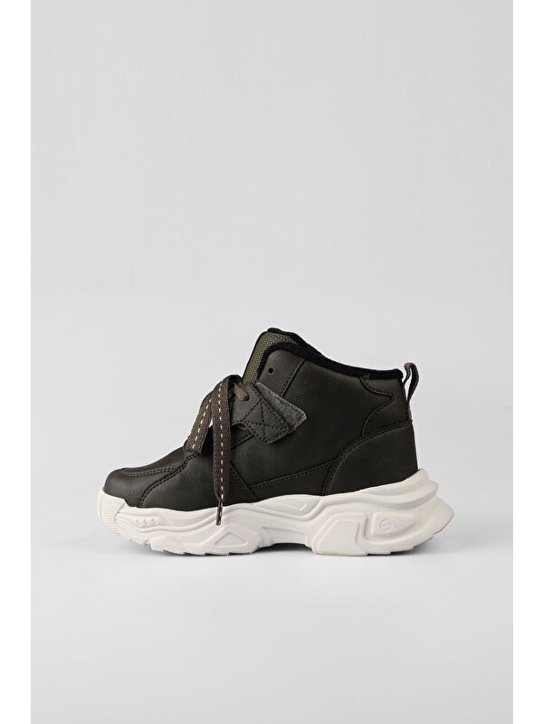 Milas Kürklü Unisex Okul Öncesi Haki Bot - Görsel 3