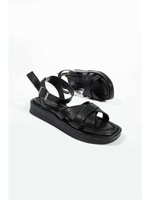 DUXAL SHOES Sandy Bilekten Bağlamalı Kadın Sandalet