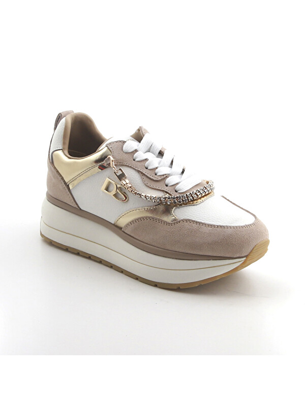 Donna Serena Kadın Sneaker 9L5534NP 5534 Bianco Beige