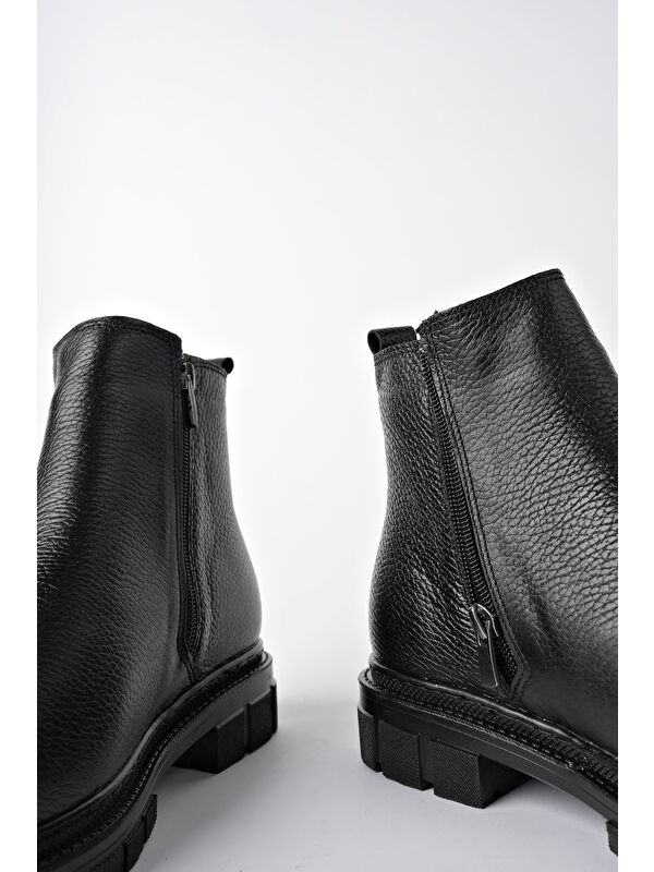 Chelsea Hakiki Deri Çift Fermuarlı Garantili Erkek Kışlık Bot - Görsel 7