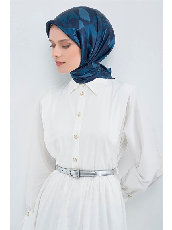 ARMİNE Saf İpek Twill Eşarp 9551D 01