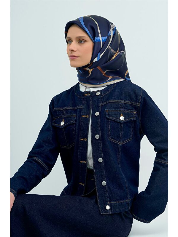 ARMİNE Saf İpek Twill Eşarp 9517D 03