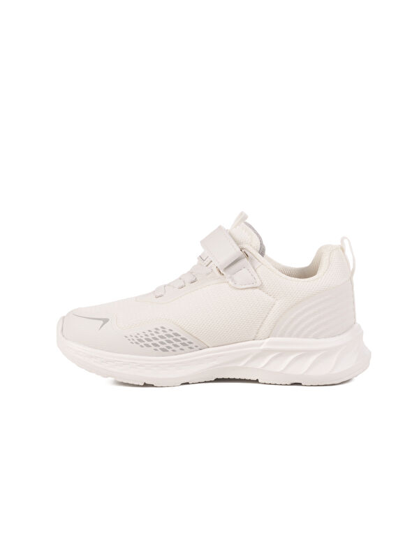 Beyaz Cırtlı Fileli Hafif Erkek Çocuk Spor Ayakkabı Rams F - Görsel 3