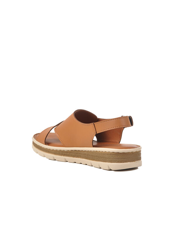 Taba Cırtlı Kadın Sandalet 492129 Z - Görsel 5